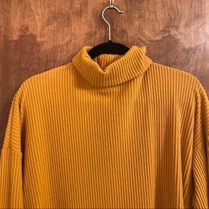 Ribbed Turtleneck Dress